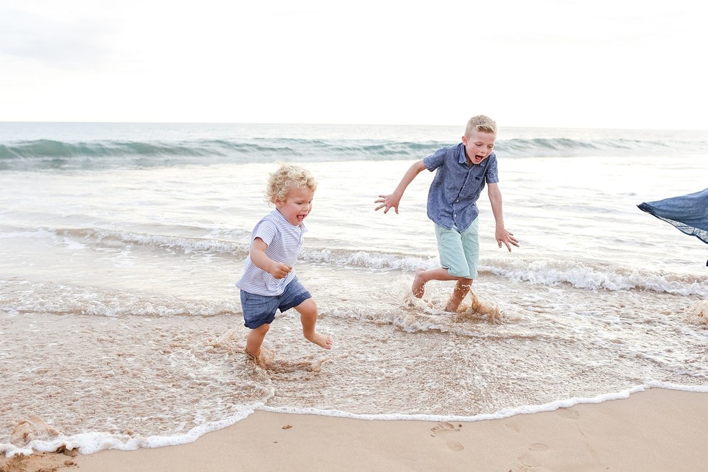 Candid Family Beach Portrait Photography | Love + Water Photography