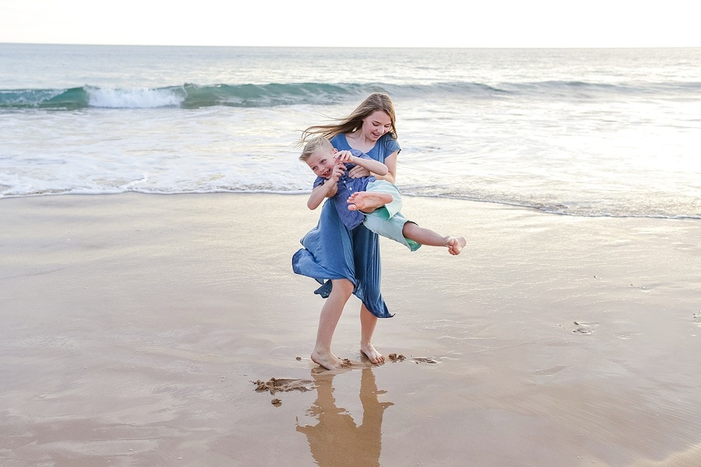Candid Family Beach Portrait Photography | Love + Water Photography