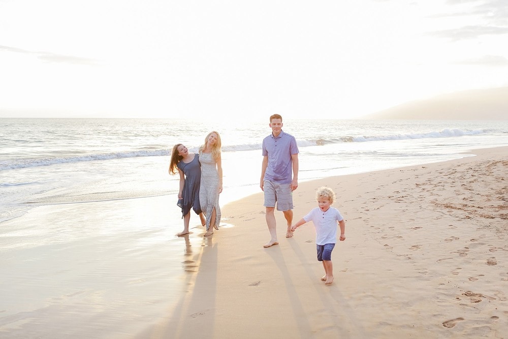 Candid Family Beach Portrait Photography | Love + Water Photography