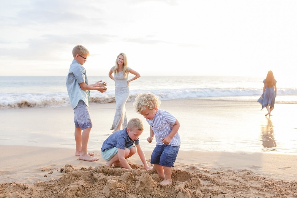 Candid Family Beach Portrait Photography | Love + Water Photography