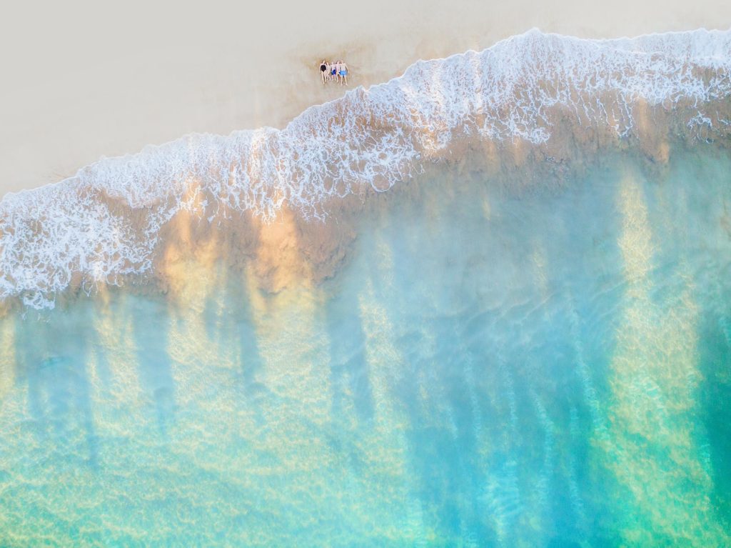 Drone family session on Maui - Land, Sea + Sky Sessio - Love + Water