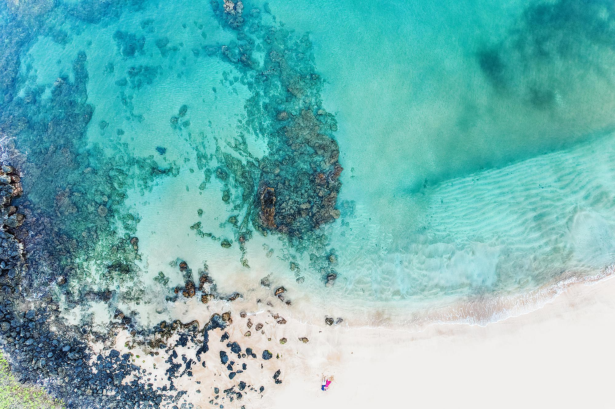 Drone couples photoshoot on Maui