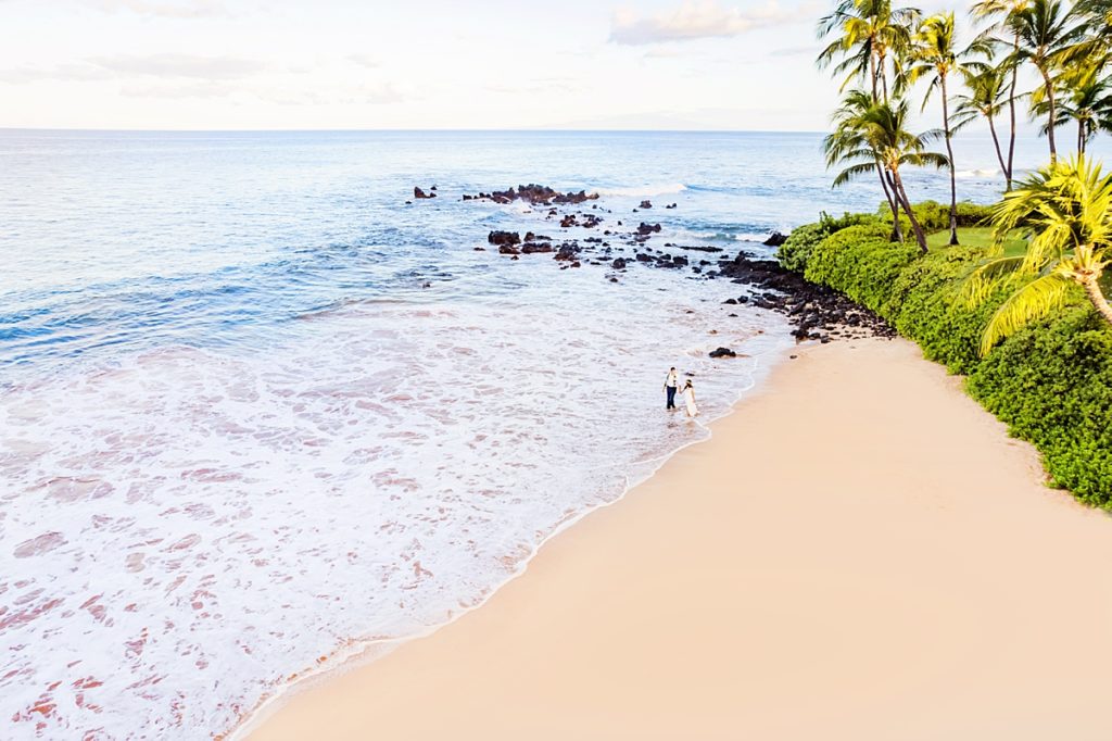 Maui drone photography for couples by Love + Water on Maui