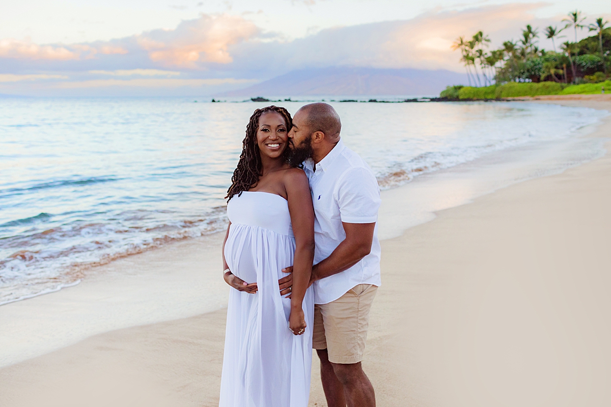 Beautiful Maui Beach Maternity Portraits - Love + Water