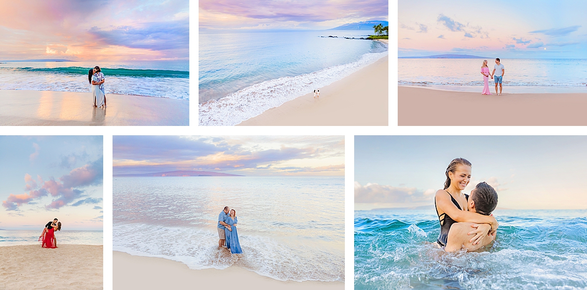 Sunrise sessions in Maui photographed by Love and Water Maui photographers.