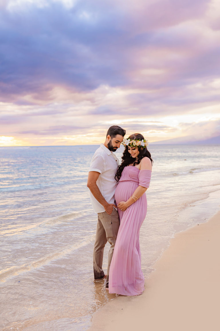 Sunset Maternity Photoshoot In West Maui Love Water 9858