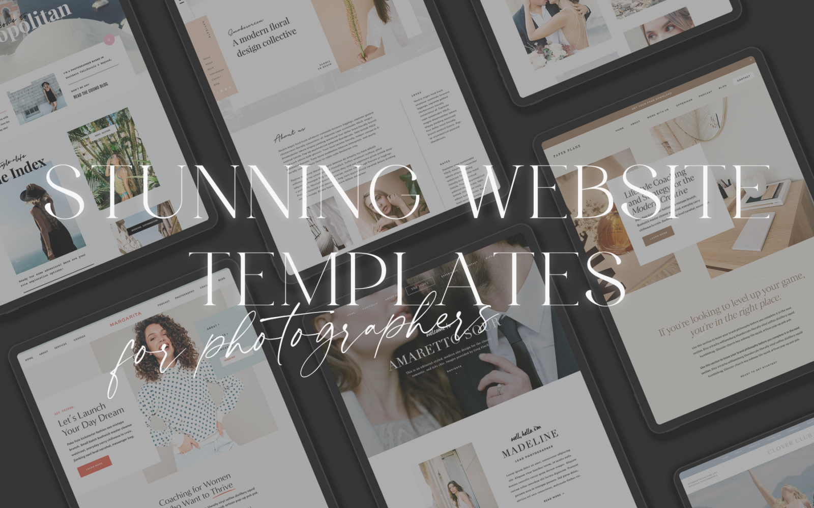 Stunning Website Templates for Photographers Love + Water