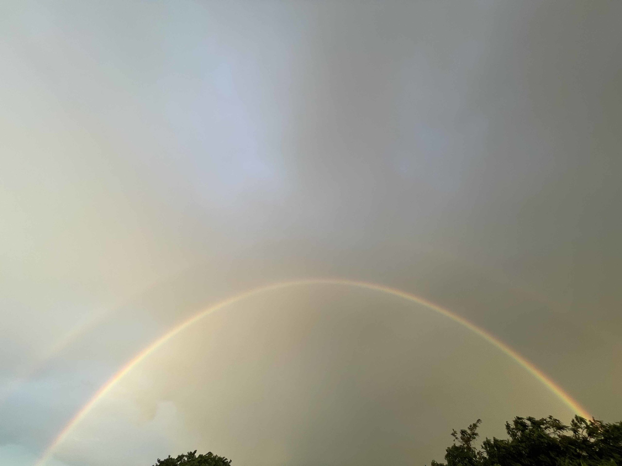 double rainbow over maui