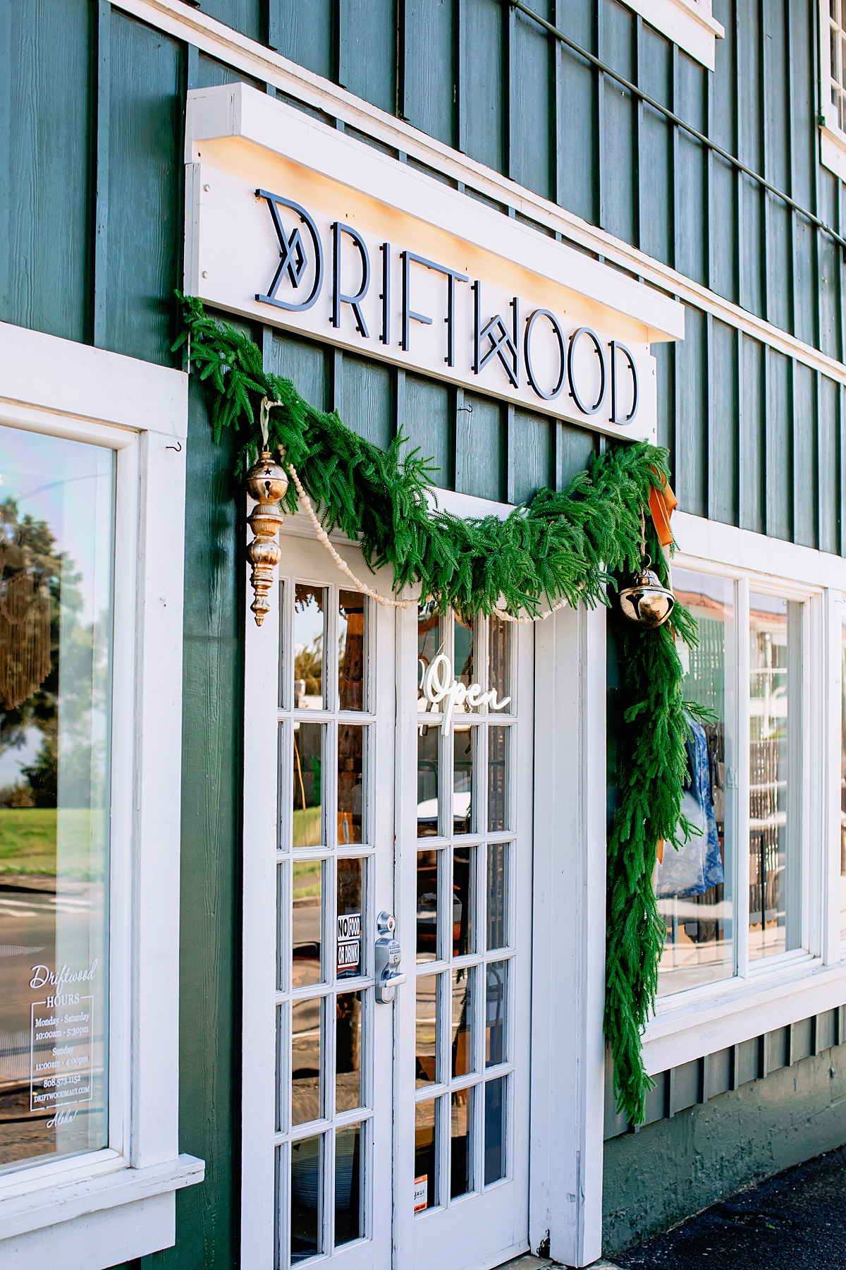 Storefront photo of Driftwood boutique on Makawao Avenue in Makawao, Maui photographed by love and water