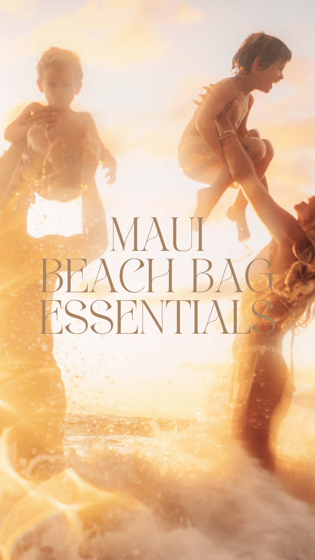 what's in the maui beach photographers beach bag, from pareos to sunscreen!